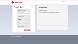 ocbc velocity 2.0 login.